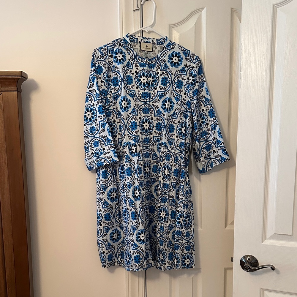 Tuckernuck Blue and White Mini Dress